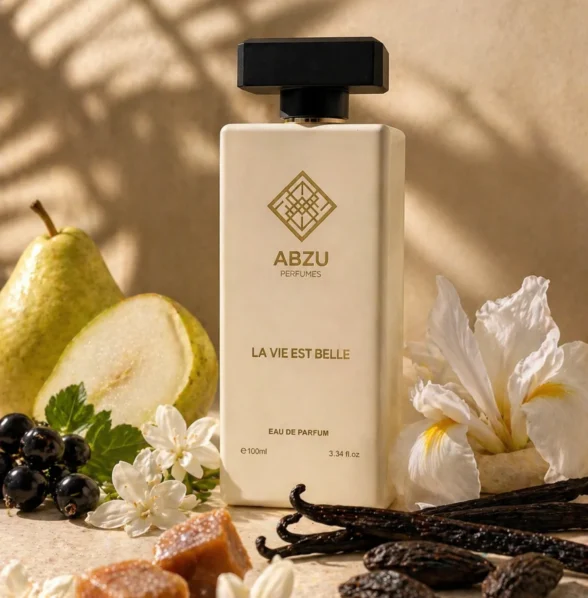 LA VIE EST BELLE ABZU PERFUMES Hero Image notes background