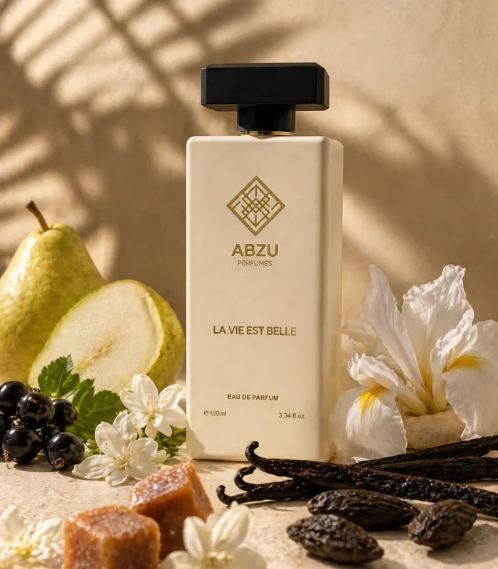 LA VIE EST BELLE ABZU PERFUMES Hero Image notes background