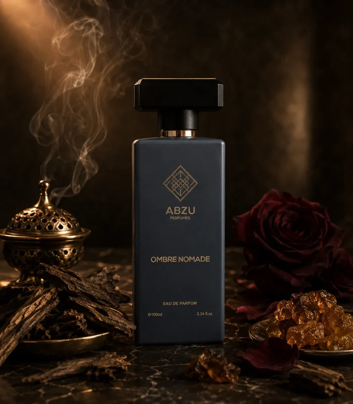 OMBRE NOMADE ABZU PERFUMES Hero Image notes background