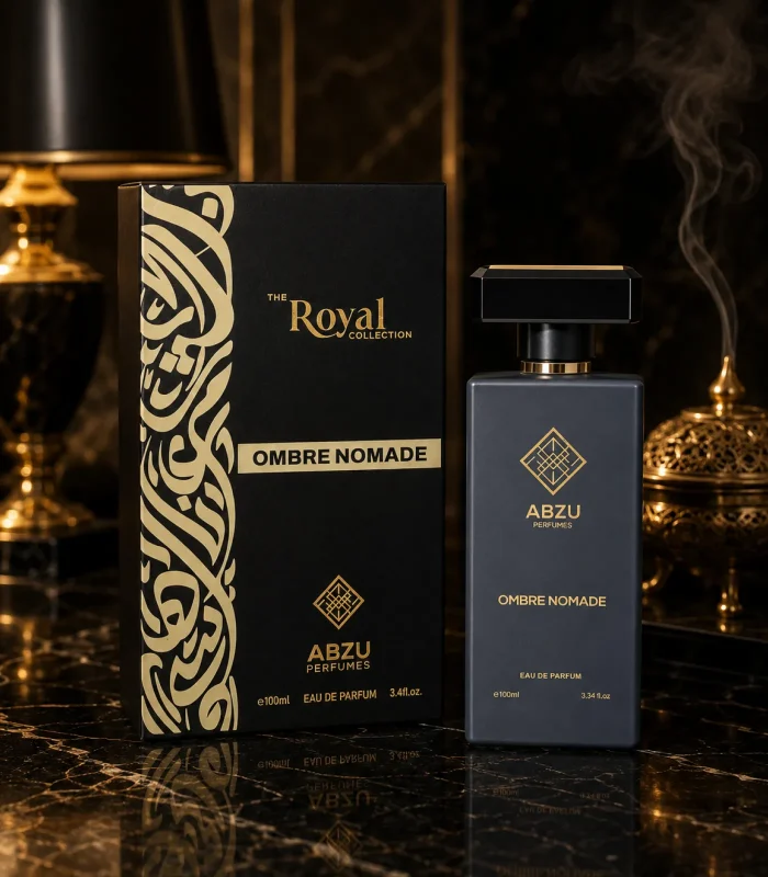 ABZU Ombre Nomade oud rose and incense fragrance — product and note detail